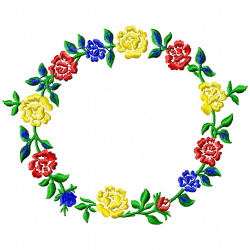 Flowers And Tree Embroidery Design 10 Flowers And Tree Embroidery Design 10